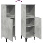 vidaXL Badschrank Betongrau 30x30x100 cm Holzwerkstoff vidaXL Badschrank Betongrau 30x30x100 cm Holzwerkstoff