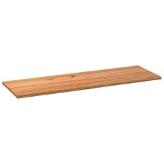 vidaXL Tischplatte Hellbraun 240x80x4,2 cm Massivholz Eiche Rechteckig