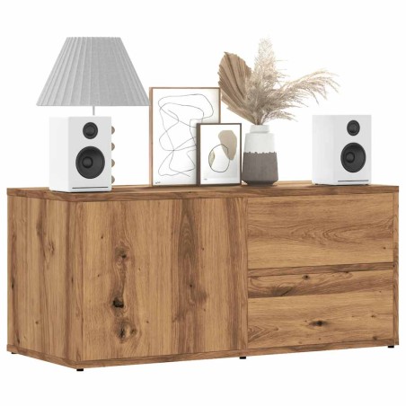 vidaXL TV-Schrank Artisan-Eiche 80x34x35,5 cm Holzwerkstoff