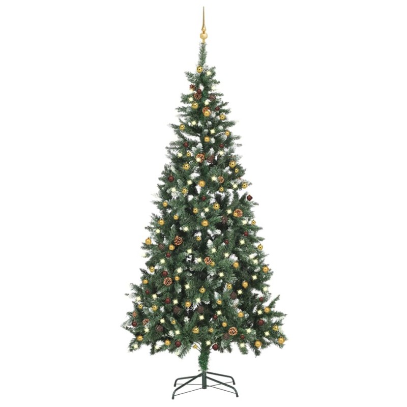 Künstlicher Weihnachtsbaum mit LEDs & Kugeln 210 cm Künstlicher Weihnachtsbaum mit LEDs & Kugeln 210 cm