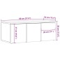 vidaXL TV-Schrank Artisan-Eiche 80x34x30 cm Holzwerkstoff vidaXL TV-Schrank Artisan-Eiche 80x34x30 cm Holzwerkstoff