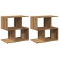 vidaXL Nachttische 2 Stk. Artisan-Eiche 50x30x51,5 cm Holzwerkstoff