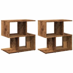 vidaXL Nachttische 2 Stk. Altholz-Optik 50x30x51,5 cm Holzwerkstoff