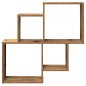 vidaXL Wandregal Altholz-Optik 80x15x78,5 cm Holzwerkstoff vidaXL Wandregal Altholz-Optik 80x15x78,5 cm Holzwerkstoff