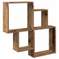 vidaXL Wandregal Altholz-Optik 80x15x78,5 cm Holzwerkstoff vidaXL Wandregal Altholz-Optik 80x15x78,5 cm Holzwerkstoff