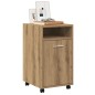 vidaXL Schrank mit Rollen Artisan-Eiche 33x38x60 cm Holzwerkstoff vidaXL Schrank mit Rollen Artisan-Eiche 33x38x60 cm Holzwerkstoff