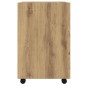 vidaXL Schrank mit Rollen Artisan-Eiche 33x38x60 cm Holzwerkstoff vidaXL Schrank mit Rollen Artisan-Eiche 33x38x60 cm Holzwerkstoff