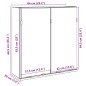 vidaXL Bad-Spiegelschrank Altholz-Optik 64x20x66,5 cm Holzwerkstoff vidaXL Bad-Spiegelschrank Altholz-Optik 64x20x66,5 cm Holzwerkstoff