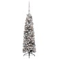 Weihnachtsbaum Schlank Beschneit mit LEDs & Kugeln Grün 120 cm Weihnachtsbaum Schlank Beschneit mit LEDs & Kugeln Grün 120 cm