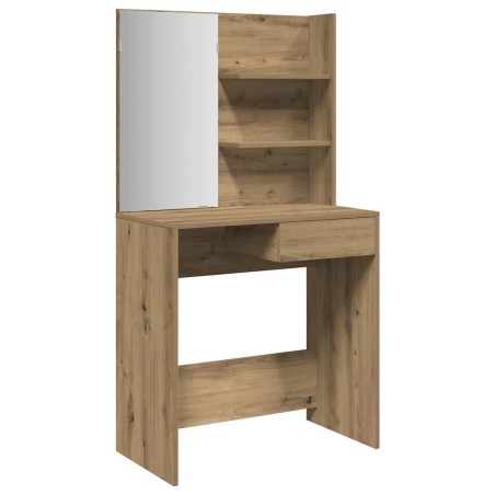 vidaXL Schminktisch mit Spiegel Artisan-Eiche 74,5x40x141 cm