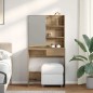 vidaXL Schminktisch mit Spiegel Artisan-Eiche 74,5x40x141 cm vidaXL Schminktisch mit Spiegel Artisan-Eiche 74,5x40x141 cm