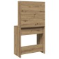 vidaXL Schminktisch mit Spiegel Artisan-Eiche 74,5x40x141 cm vidaXL Schminktisch mit Spiegel Artisan-Eiche 74,5x40x141 cm