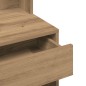 vidaXL Schminktisch mit Spiegel Artisan-Eiche 74,5x40x141 cm vidaXL Schminktisch mit Spiegel Artisan-Eiche 74,5x40x141 cm