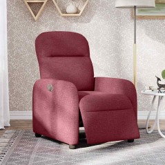 vidaXL Relaxsessel Elektrisch Weinrot Stoff