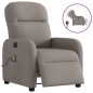 vidaXL Massagesessel Elektrisch Taupe Stoff vidaXL Massagesessel Elektrisch Taupe Stoff