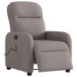 vidaXL Massagesessel Elektrisch Taupe Stoff vidaXL Massagesessel Elektrisch Taupe Stoff
