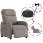 vidaXL Massagesessel Elektrisch Taupe Stoff vidaXL Massagesessel Elektrisch Taupe Stoff