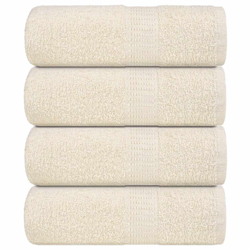 vidaXL Gästetücher 4 Stk. Creme 30x50 cm 360 g/m² 100% Baumwolle vidaXL Gästetücher 4 Stk. Creme 30x50 cm 360 g/m² 100% Baumwolle