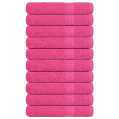 vidaXL Handtücher 10 Stk. Rosa 100x200 cm 360 g/m² 100% Baumwolle