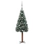 Weihnachtsbaum Schlank mit LEDs & Kugeln Grün 150 cm Weihnachtsbaum Schlank mit LEDs & Kugeln Grün 150 cm