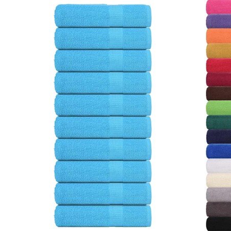 vidaXL Badetücher 10 Stk. Türkis 100x150 cm 360 g/m² 100% Baumwolle