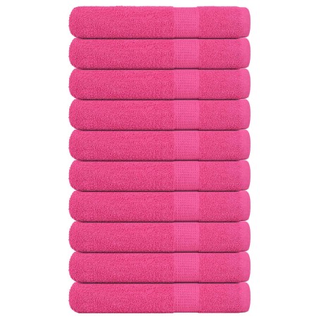 vidaXL Saunatücher 10 Stk. Rosa 80x200 cm 360 g/m² 100% Baumwolle