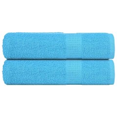 vidaXL Duschtücher 2 Stk. Türkis 70x140 cm 360 g/m² 100% Baumwolle