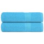vidaXL Duschtücher 2 Stk. Türkis 70x140 cm 360 g/m² 100% Baumwolle vidaXL Duschtücher 2 Stk. Türkis 70x140 cm 360 g/m² 100% Baumwolle