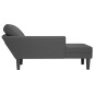 vidaXL Chaiselongue mit Kissen Dunkelgrau Cordstoff vidaXL Chaiselongue mit Kissen Dunkelgrau Cordstoff