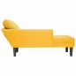 vidaXL Chaiselongue mit Kissen Hellgelb Cordstoff vidaXL Chaiselongue mit Kissen Hellgelb Cordstoff