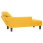vidaXL Chaiselongue mit Kissen Hellgelb Cordstoff vidaXL Chaiselongue mit Kissen Hellgelb Cordstoff