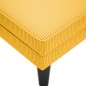 vidaXL Chaiselongue mit Kissen Hellgelb Cordstoff vidaXL Chaiselongue mit Kissen Hellgelb Cordstoff