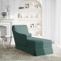 vidaXL Chaiselongue mit Nackenrolle Rechter Armlehne Dunkelgrün Samt vidaXL Chaiselongue mit Nackenrolle Rechter Armlehne Dunkelgrün Samt