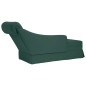 vidaXL Chaiselongue mit Nackenrolle Rechter Armlehne Dunkelgrün Samt vidaXL Chaiselongue mit Nackenrolle Rechter Armlehne Dunkelgrün Samt