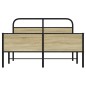 vidaXL Bettgestell ohne Matratze 140x200 cm Sonoma-Eiche Holzwerkstoff vidaXL Bettgestell ohne Matratze 140x200 cm Sonoma-Eiche Holzwerkstoff
