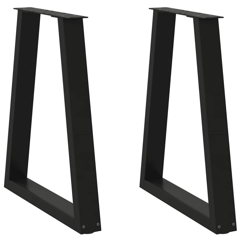 vidaXL Couchtischbeine V-Form 2 Stk. Schwarz 50x(72-73) cm Stahl vidaXL Couchtischbeine V-Form 2 Stk. Schwarz 50x(72-73) cm Stahl