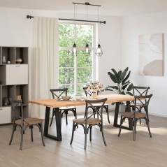 vidaXL Couchtischbeine V-Form 2 Stk. Schwarz 50x(72-73) cm Stahl