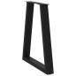 vidaXL Couchtischbeine V-Form 2 Stk. Schwarz 50x(72-73) cm Stahl vidaXL Couchtischbeine V-Form 2 Stk. Schwarz 50x(72-73) cm Stahl