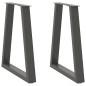 vidaXL Couchtischbeine V-Form 2 Stk. Anthrazit 50x(72-73) cm Stahl vidaXL Couchtischbeine V-Form 2 Stk. Anthrazit 50x(72-73) cm Stahl