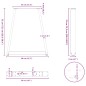 vidaXL Couchtischbeine V-Form 2 Stk. Anthrazit 50x(72-73) cm Stahl vidaXL Couchtischbeine V-Form 2 Stk. Anthrazit 50x(72-73) cm Stahl