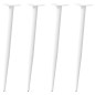 vidaXL Couchtischbeine Konische Form 4 Stk. Weiß 72-73 cm Stahl vidaXL Couchtischbeine Konische Form 4 Stk. Weiß 72-73 cm Stahl