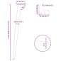 vidaXL Couchtischbeine Konische Form 4 Stk. Weiß 72-73 cm Stahl vidaXL Couchtischbeine Konische Form 4 Stk. Weiß 72-73 cm Stahl