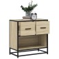 vidaXL Nachttisch Sonoma-Eiche 60x31x60 cm Holzwerkstoff und Metall vidaXL Nachttisch Sonoma-Eiche 60x31x60 cm Holzwerkstoff und Metall