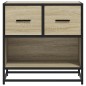 vidaXL Nachttisch Sonoma-Eiche 60x31x60 cm Holzwerkstoff und Metall vidaXL Nachttisch Sonoma-Eiche 60x31x60 cm Holzwerkstoff und Metall