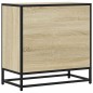 vidaXL Nachttisch Sonoma-Eiche 60x31x60 cm Holzwerkstoff und Metall vidaXL Nachttisch Sonoma-Eiche 60x31x60 cm Holzwerkstoff und Metall