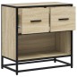 vidaXL Nachttisch Sonoma-Eiche 60x31x60 cm Holzwerkstoff und Metall vidaXL Nachttisch Sonoma-Eiche 60x31x60 cm Holzwerkstoff und Metall