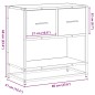 vidaXL Nachttisch Sonoma-Eiche 60x31x60 cm Holzwerkstoff und Metall vidaXL Nachttisch Sonoma-Eiche 60x31x60 cm Holzwerkstoff und Metall