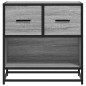 vidaXL Nachttisch Grau Sonoma 60x31x60 cm Holzwerkstoff und Metall vidaXL Nachttisch Grau Sonoma 60x31x60 cm Holzwerkstoff und Metall