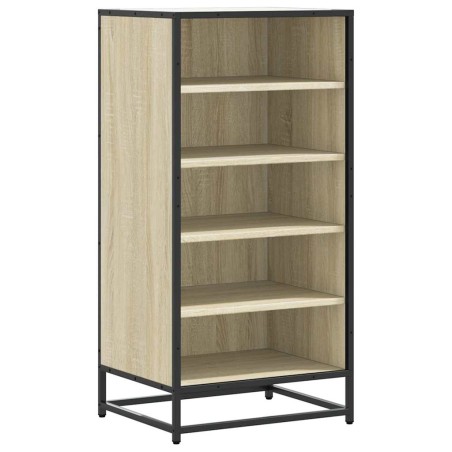vidaXL Schuhregal Sonoma-Eiche 48x38x97,5 cm Holzwerkstoff