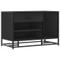 vidaXL Schuhbank Schwarz 80x40x53,5 cm Holzwerkstoff und Metall vidaXL Schuhbank Schwarz 80x40x53,5 cm Holzwerkstoff und Metall